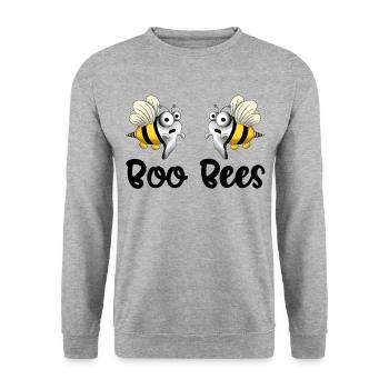 Boo bees - Unisex Sweatshirt - salt & pepper - Front - Alina (178cm) & Michal (187cm)