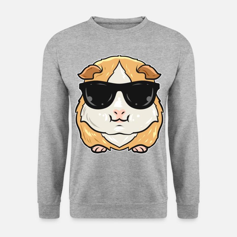 Meerschweinchen - Unisex Pullover - Weißgrau meliert