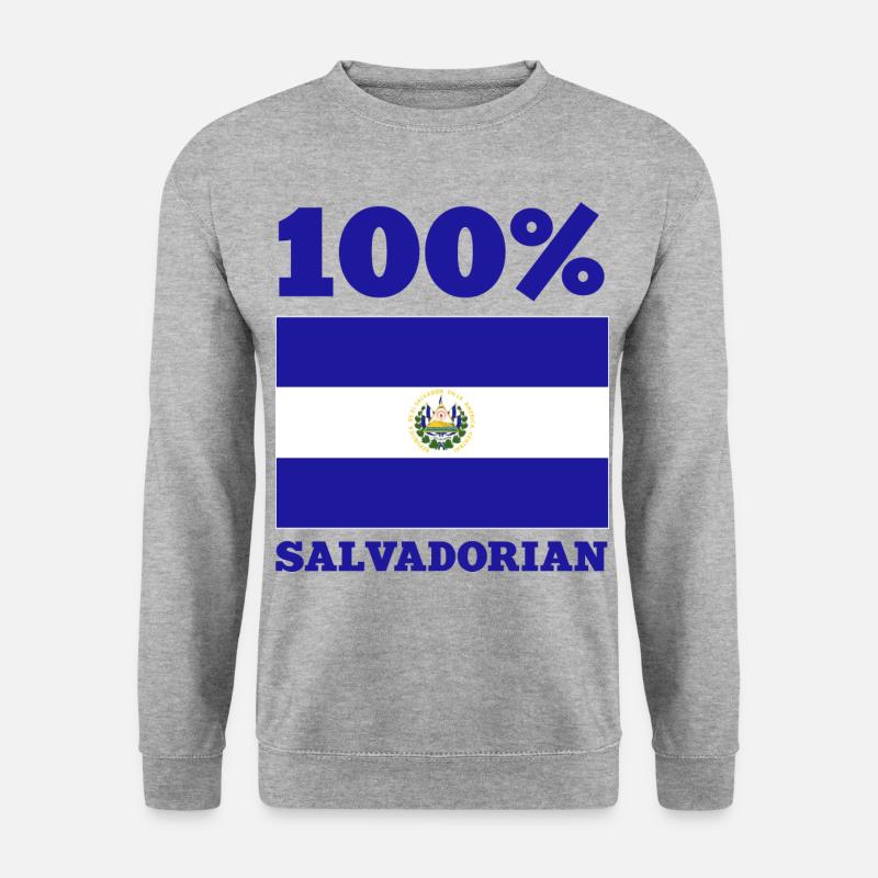 El Salvador - Unisex Pullover - Weißgrau meliert