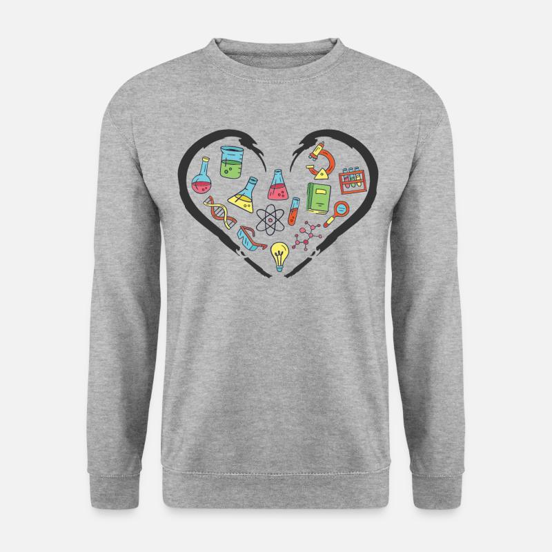 I love Science and Physics - Unisex Sweatshirt - salt & pepper