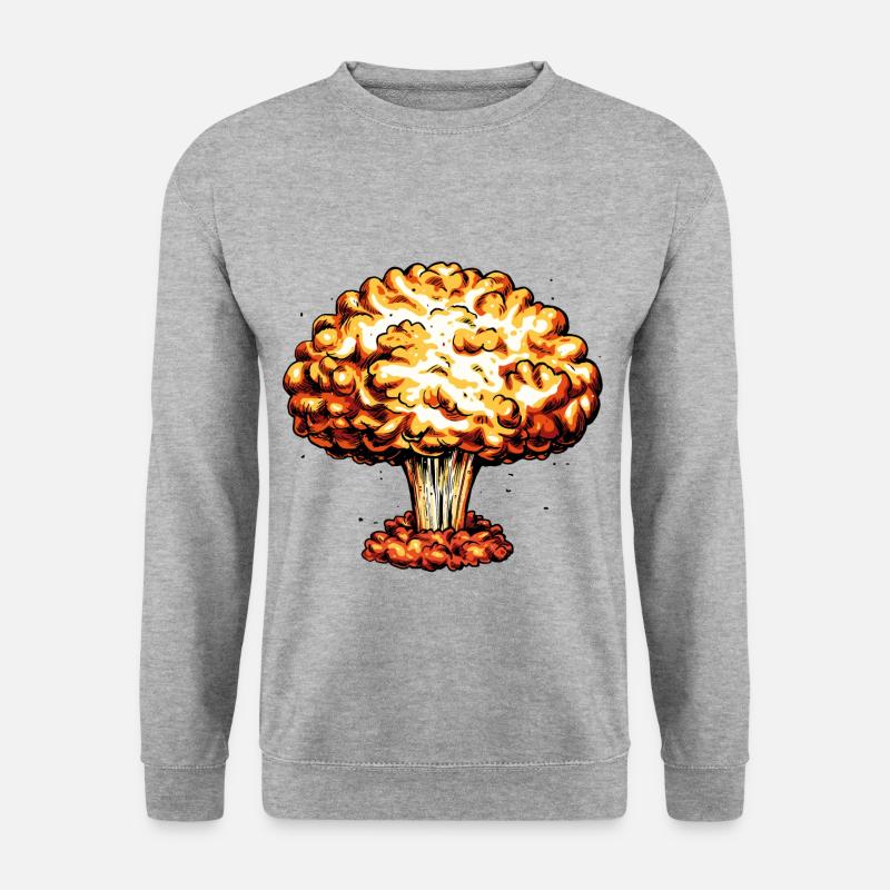 A Bomb - Atombombe - Unisex Pullover - Weißgrau meliert