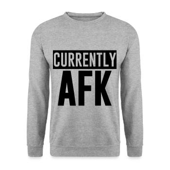 Currently Afk 3 - Unisex Pullover - Weißgrau meliert - Vorne - Alina (178cm) & Michal (187cm)