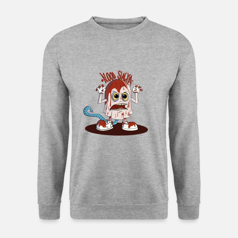 The Blood Sucka - Unisex Pullover - Weißgrau meliert