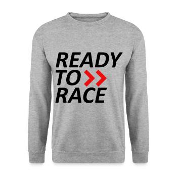 Prêt à courir - Sweat-shirt Unisexe - gris chiné - Devant - Alina (178cm) & Michal (187cm)