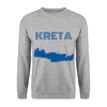 Crète - Sweat-shirt Unisexe - gris chiné - Devant - Alina (178cm) & Michal (187cm)