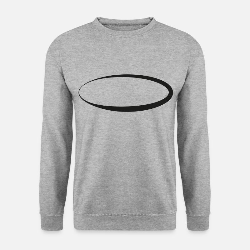 Oval Circle Geometry - Unisex Sweatshirt - salt & pepper
