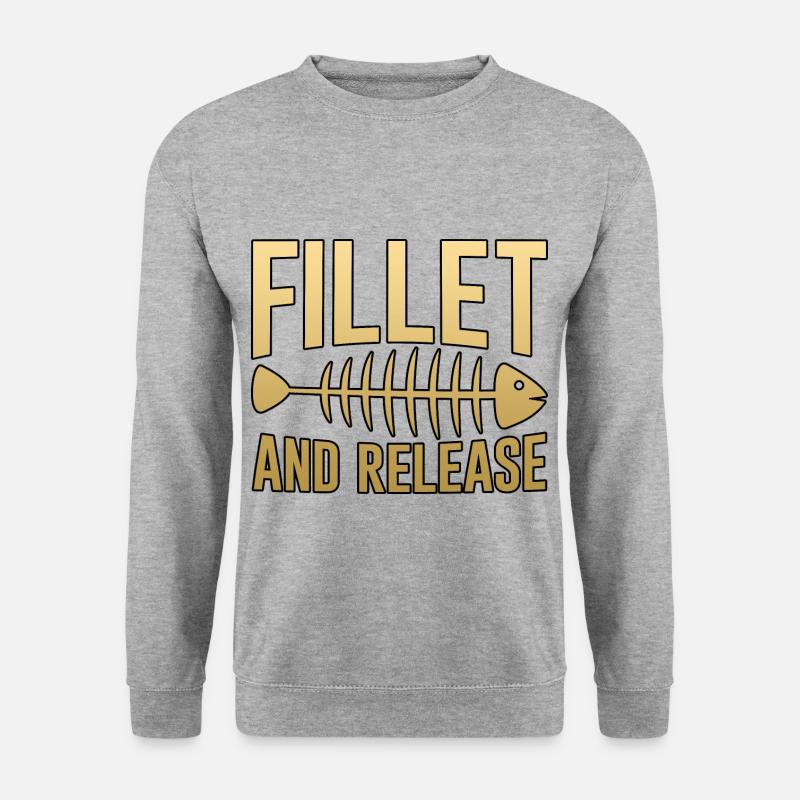 Fillet And Release 4 - Unisex Sweatshirt - salt & pepper
