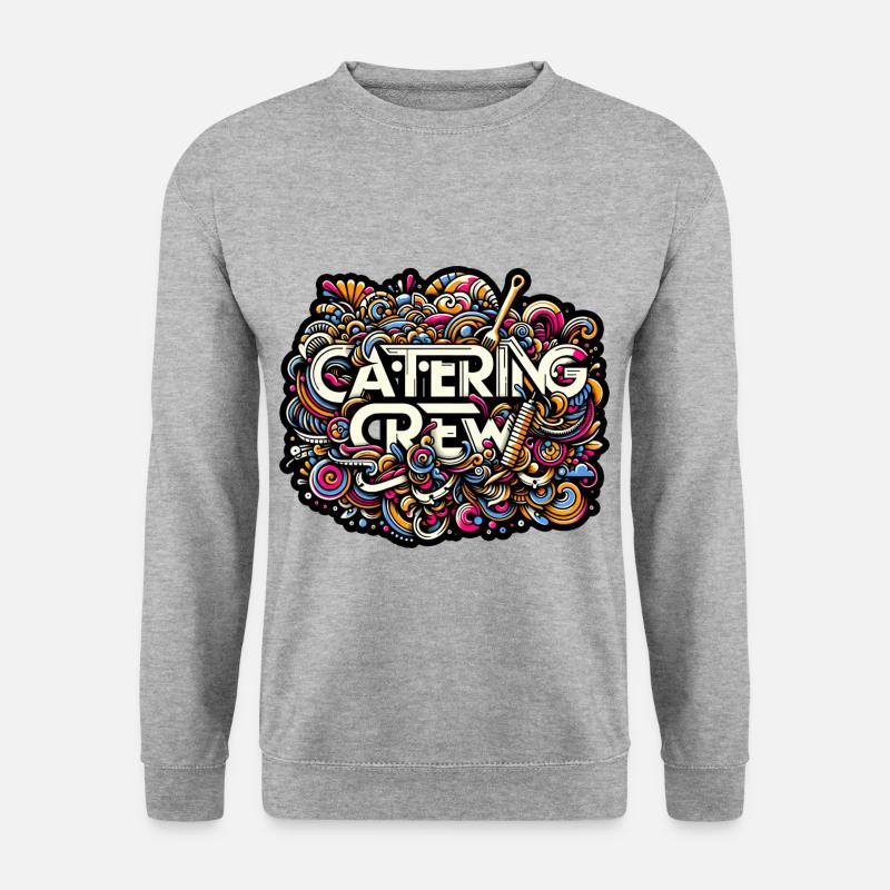 Catering Crew 7 - Unisex Pullover - Weißgrau meliert