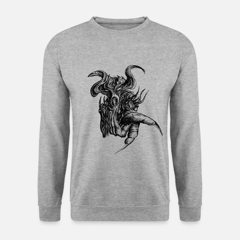 Ich will dich - Unisex Pullover - Weißgrau meliert