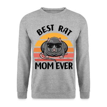 Rats - Unisex Sweatshirt - salt & pepper - Front - Alina (178cm) & Michal (187cm)