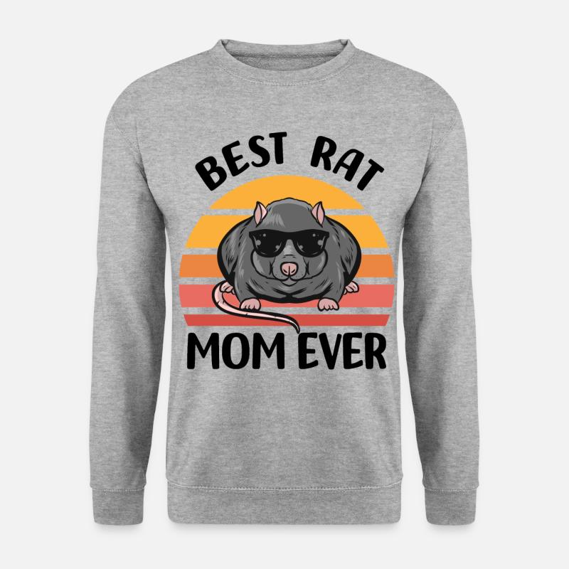 Ratten - Unisex Pullover - Weißgrau meliert