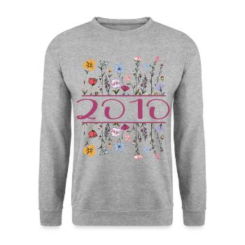 2000 Legendary since 2000 Birthday 2000 Women - Unisex Sweatshirt - salt & pepper - Front - Alina (178cm) & Michal (187cm)