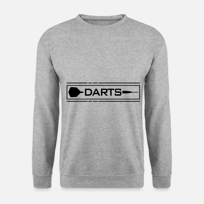 Darts - Dart - Unisex Pullover - Weißgrau meliert