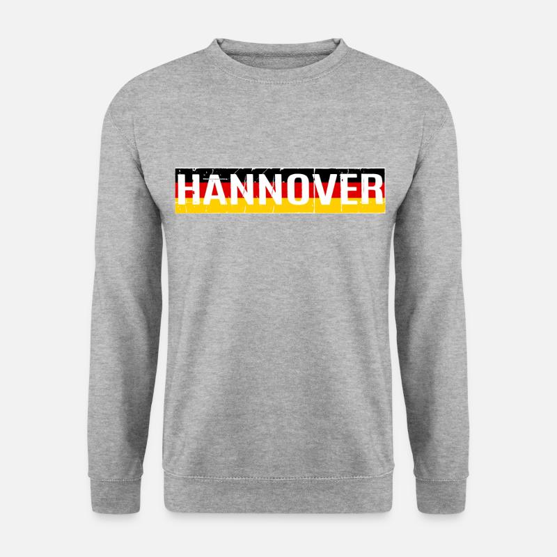 HANOVER GERMANY FLAG FLAG - Unisex Sweatshirt - salt & pepper