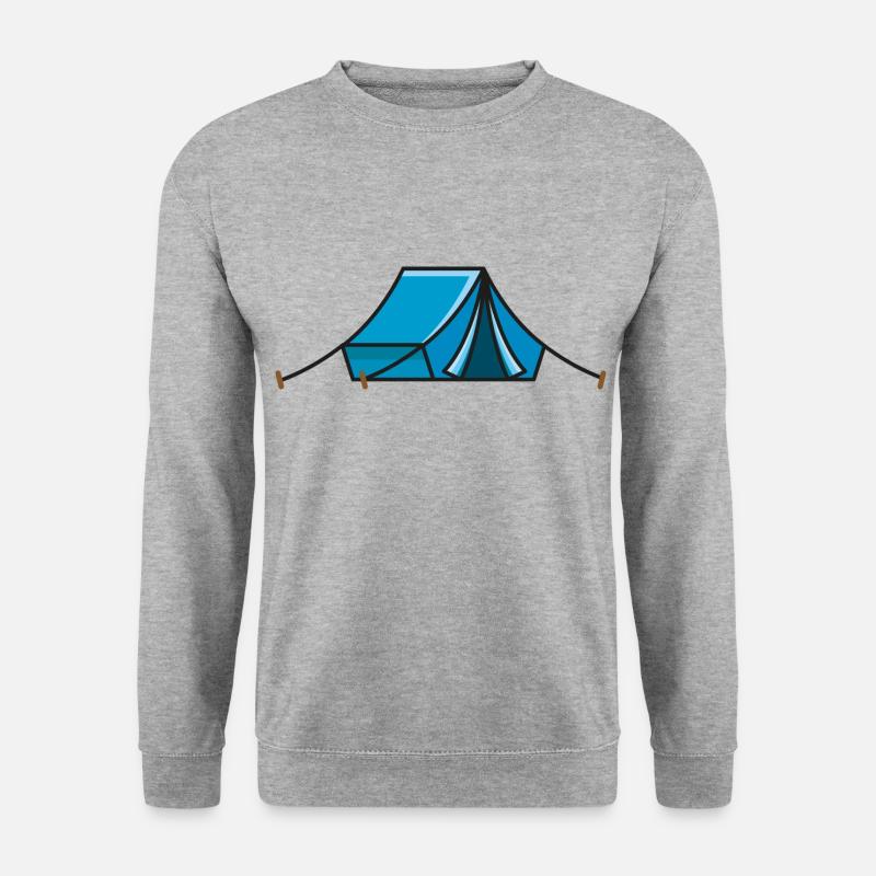 Zelt - Unisex Pullover - Weißgrau meliert