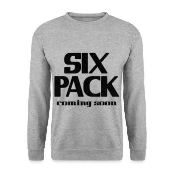 Six Pack à venir 18 - Sweat-shirt Unisexe - gris chiné - Devant - Alina (178cm) & Michal (187cm)