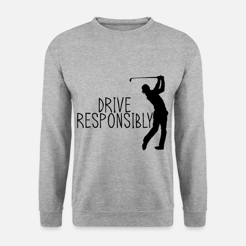 Drive Responsibly - Unisex Pullover - Weißgrau meliert