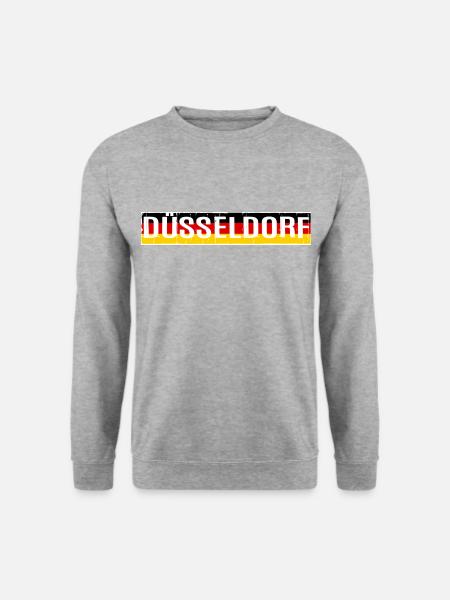 DÜSSELDORF DÜSSELDORFER RUHRGEBIET RUHRPOTT - Unisex Pullover - Weißgrau meliert