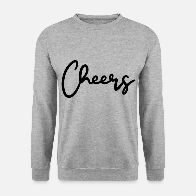 Cheers Trinkspruch - Unisex Pullover - Weißgrau meliert
