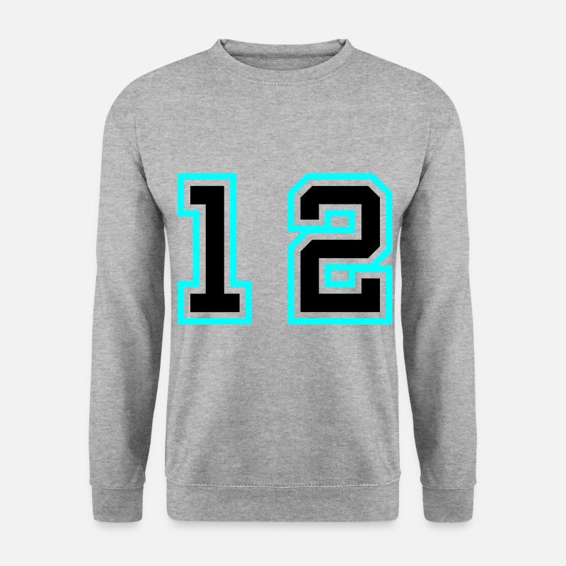 12 number symbol - Unisex Sweatshirt - salt & pepper