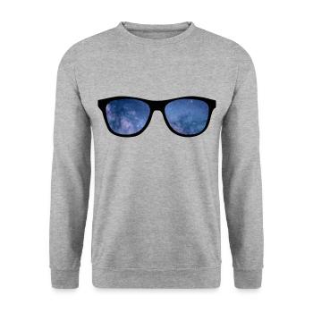 Lunettes de soleil Vacances Heure d’été - Sweat-shirt Unisexe - gris chiné - Devant - Alina (178cm) & Michal (187cm)