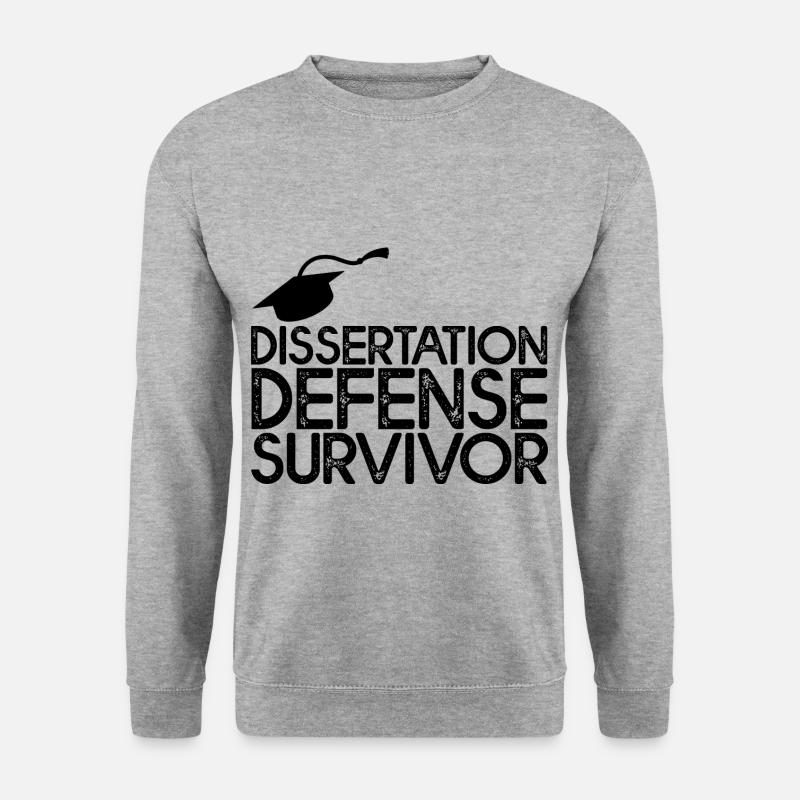 Dissertation Defense Survivor 3 - Unisex Sweatshirt - salt & pepper