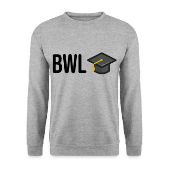 Betriebswirtschaftslehre Studium BWL - Unisex Pullover - Weißgrau meliert - Vorne - Alina (178cm) & Michal (187cm)