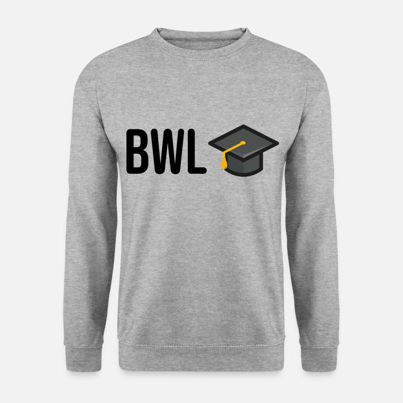 Betriebswirtschaftslehre Studium BWL - Unisex Pullover - Weißgrau meliert