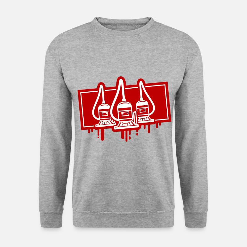 Staubsauger Reinigungsfirma - Unisex Pullover - Weißgrau meliert