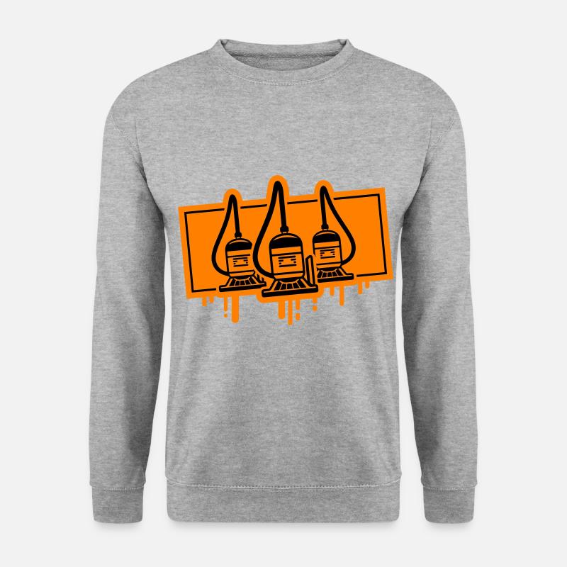 Staubsauger Icon - Unisex Pullover - Weißgrau meliert