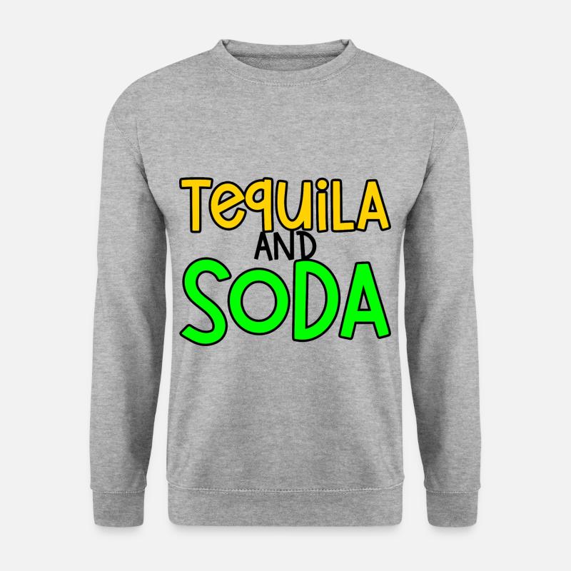 Tequila And Soda 2 - Unisex Pullover - Weißgrau meliert