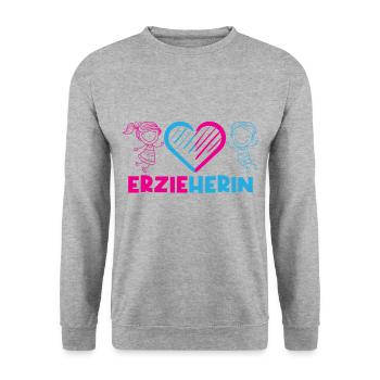 Maternelle Maternelle Profession Enseignant de maternelle - Sweat-shirt Unisexe - gris chiné - Devant - Alina (178cm) & Michal (187cm)