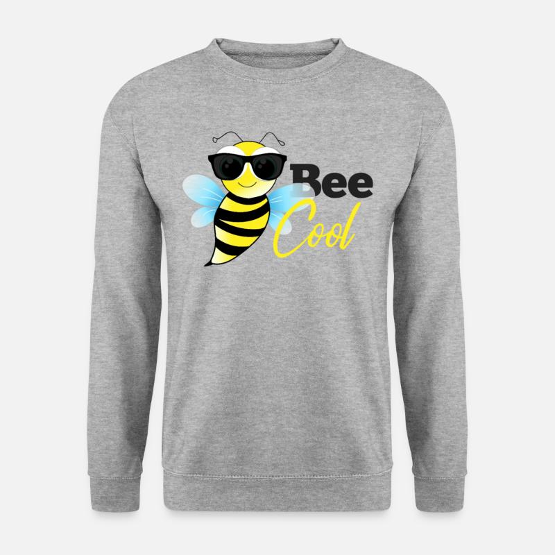 Bee Cool - Unisex Pullover - Weißgrau meliert