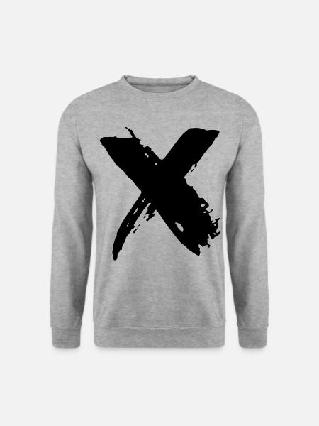 X symbol - Unisex Sweatshirt - salt & pepper