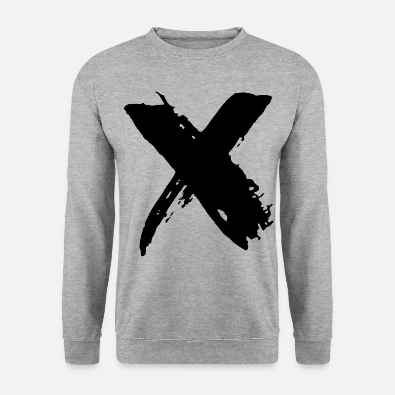 X symbol - Unisex Sweatshirt - salt & pepper