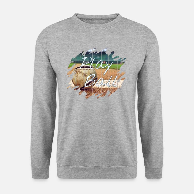 Ball spielen - Unisex Pullover - Weißgrau meliert