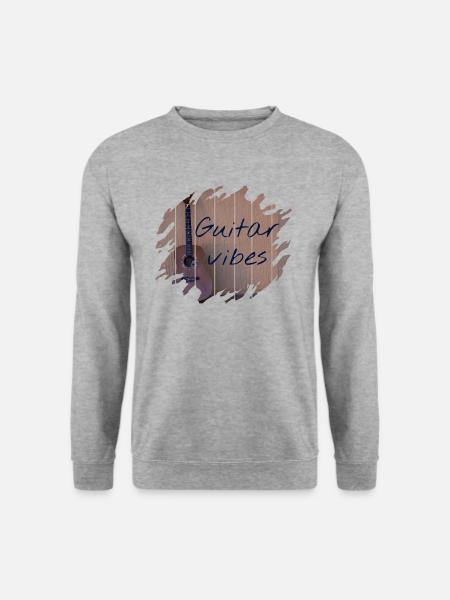 Guitare - Sweat-shirt Unisexe - gris chiné