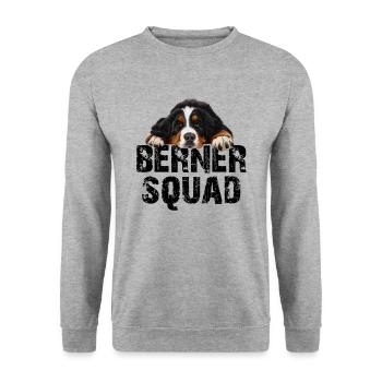 Bouvier bernois - Sweat-shirt Unisexe - gris chiné - Devant - Alina (178cm) & Michal (187cm)