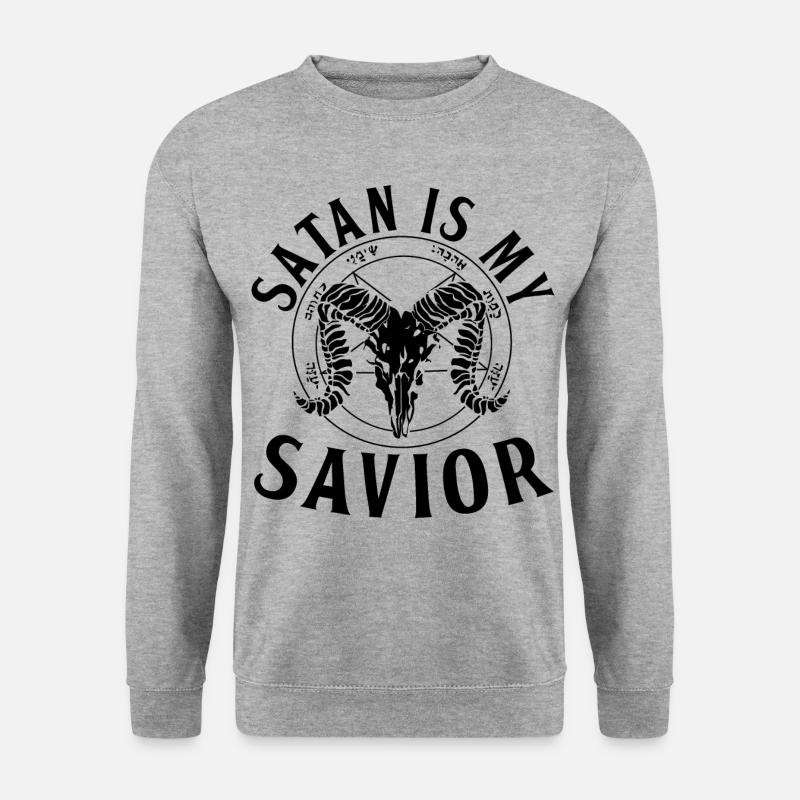 Satanismus - Unisex Pullover - Weißgrau meliert