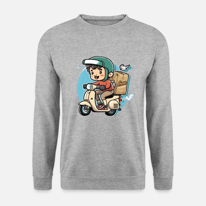 Schnelle Lieferung - Unisex Pullover - Weißgrau meliert