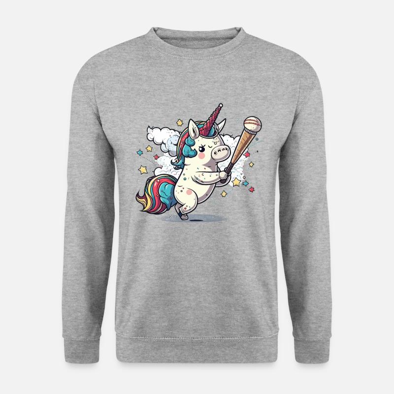 Magischer Schläger - Unisex Pullover - Weißgrau meliert