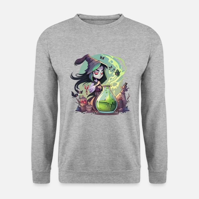 Hexen-Gebräu - Unisex Pullover - Weißgrau meliert