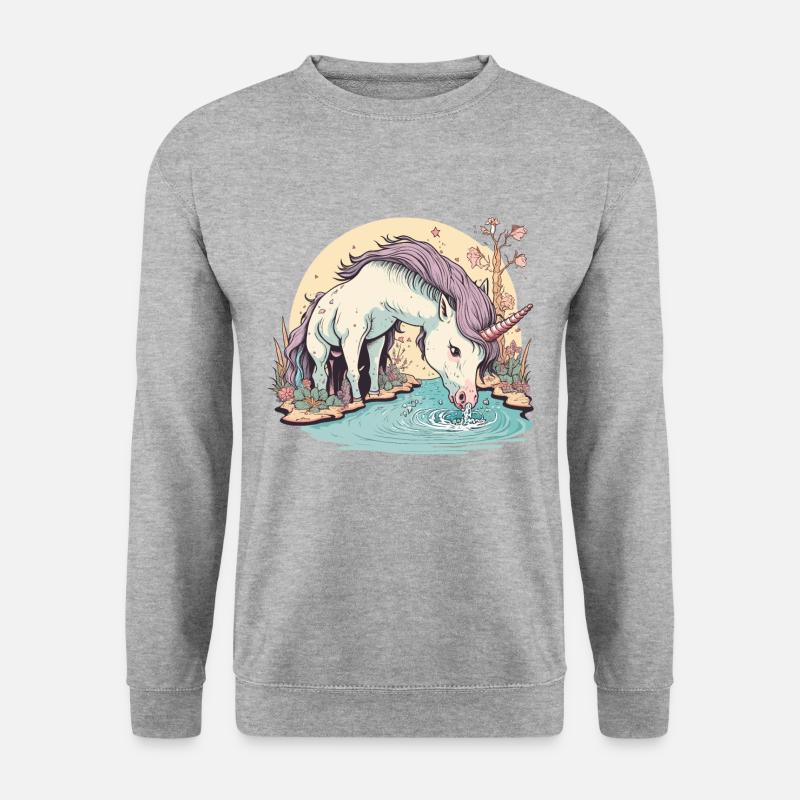 Ätherische Erfrischung - Unisex Pullover - Weißgrau meliert