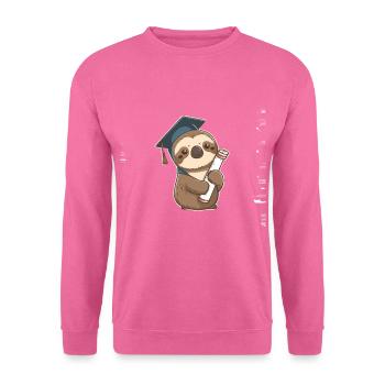 Graduate Sloth - Unisex Sweatshirt - pink - Front