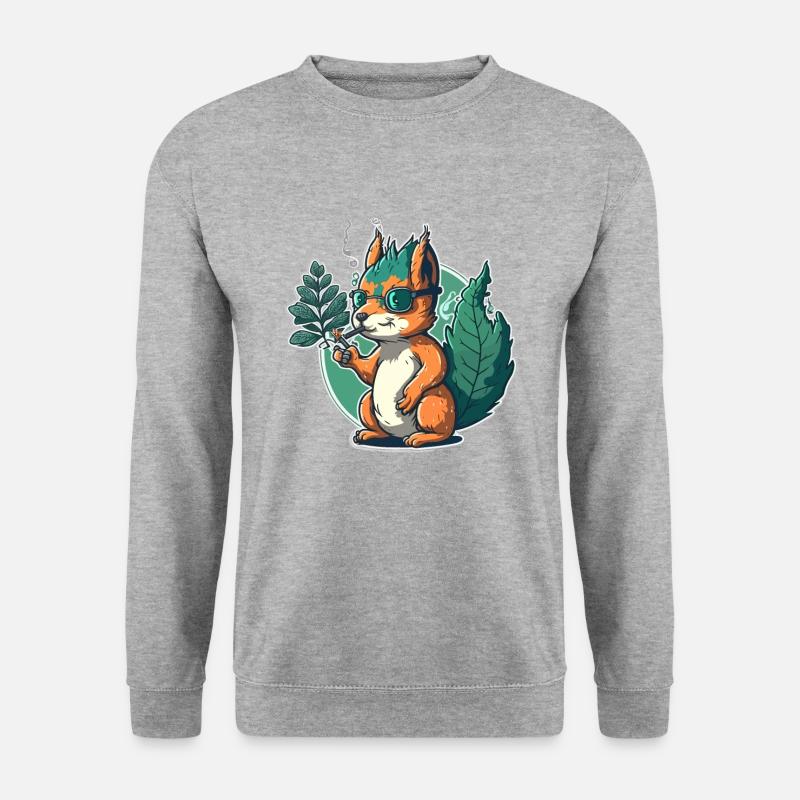 Stoner Squirrel - Unisex Sweatshirt - salt & pepper