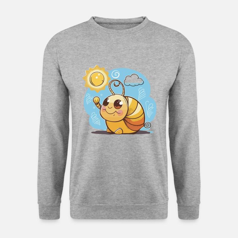 Verlangsamung - Unisex Pullover - Weißgrau meliert