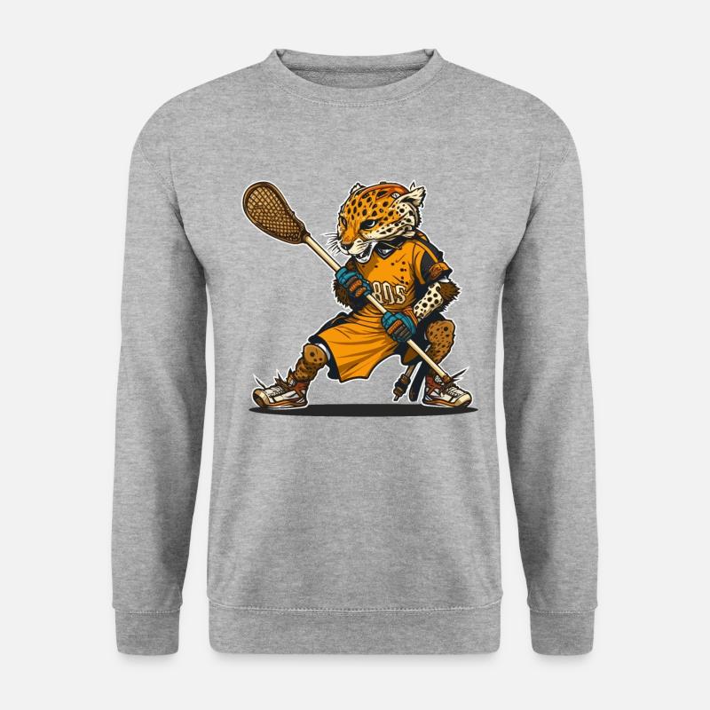 Gepard Lacrosse - Unisex Pullover - Weißgrau meliert