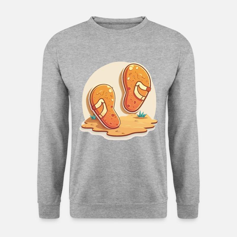 Der Strandräuber - Unisex Pullover - Weißgrau meliert