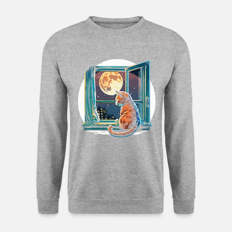 Sneaky Cat - Unisex Sweatshirt - salt & pepper