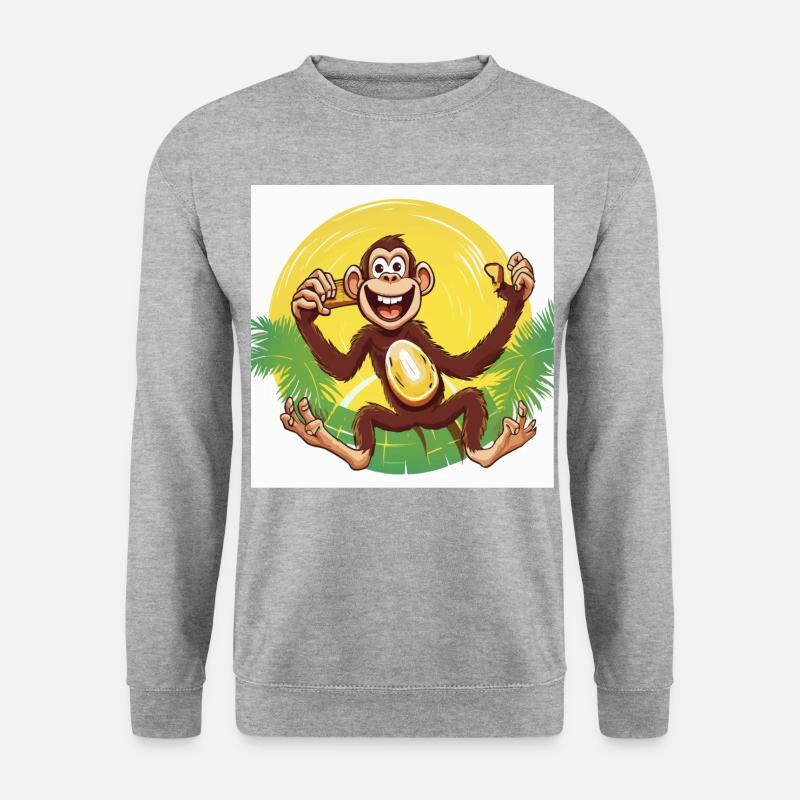 Rhythm Monkey - Unisex Sweatshirt - salt & pepper